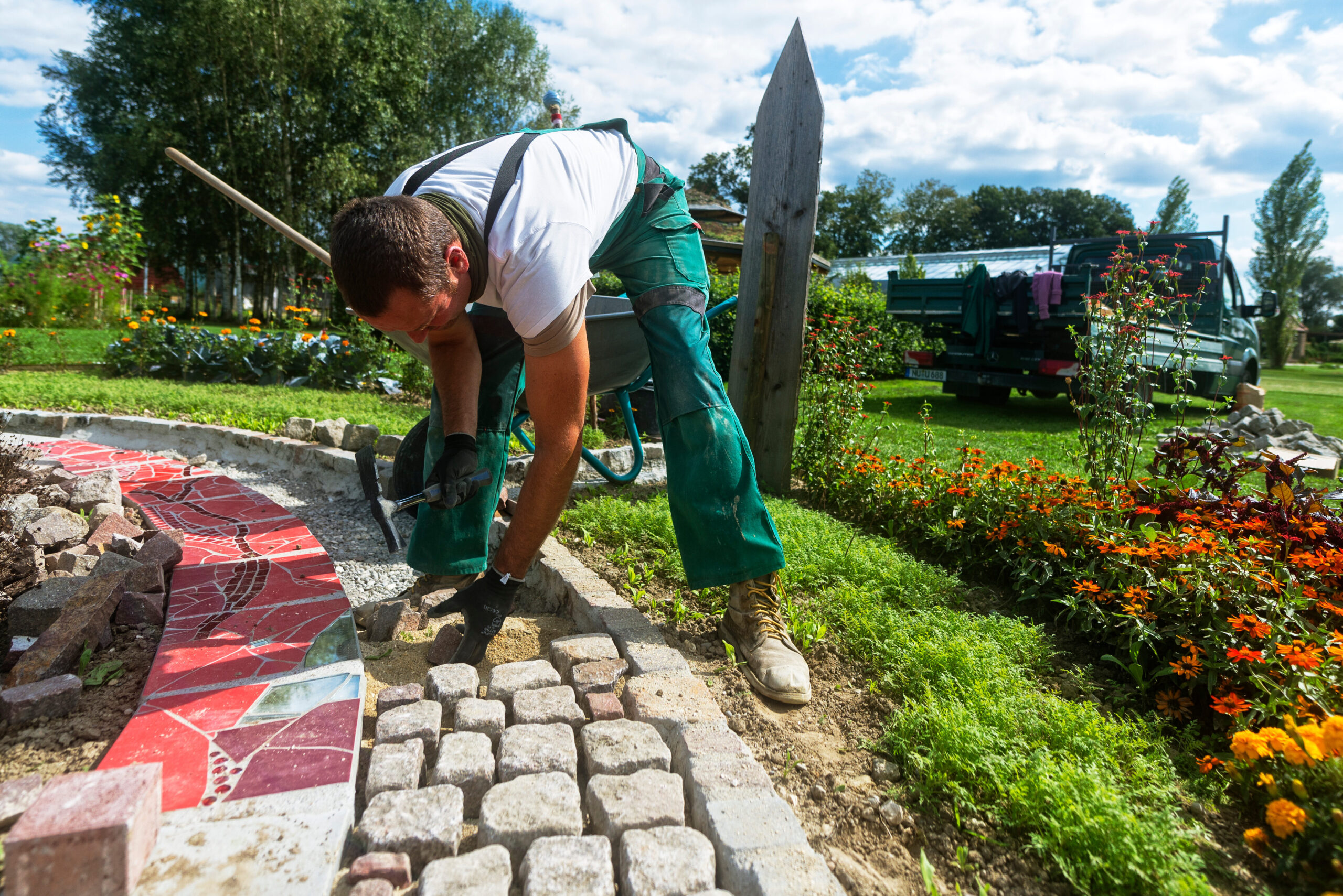 Pflasterarbeiten in der Garten- und Landschaftsgestaltung